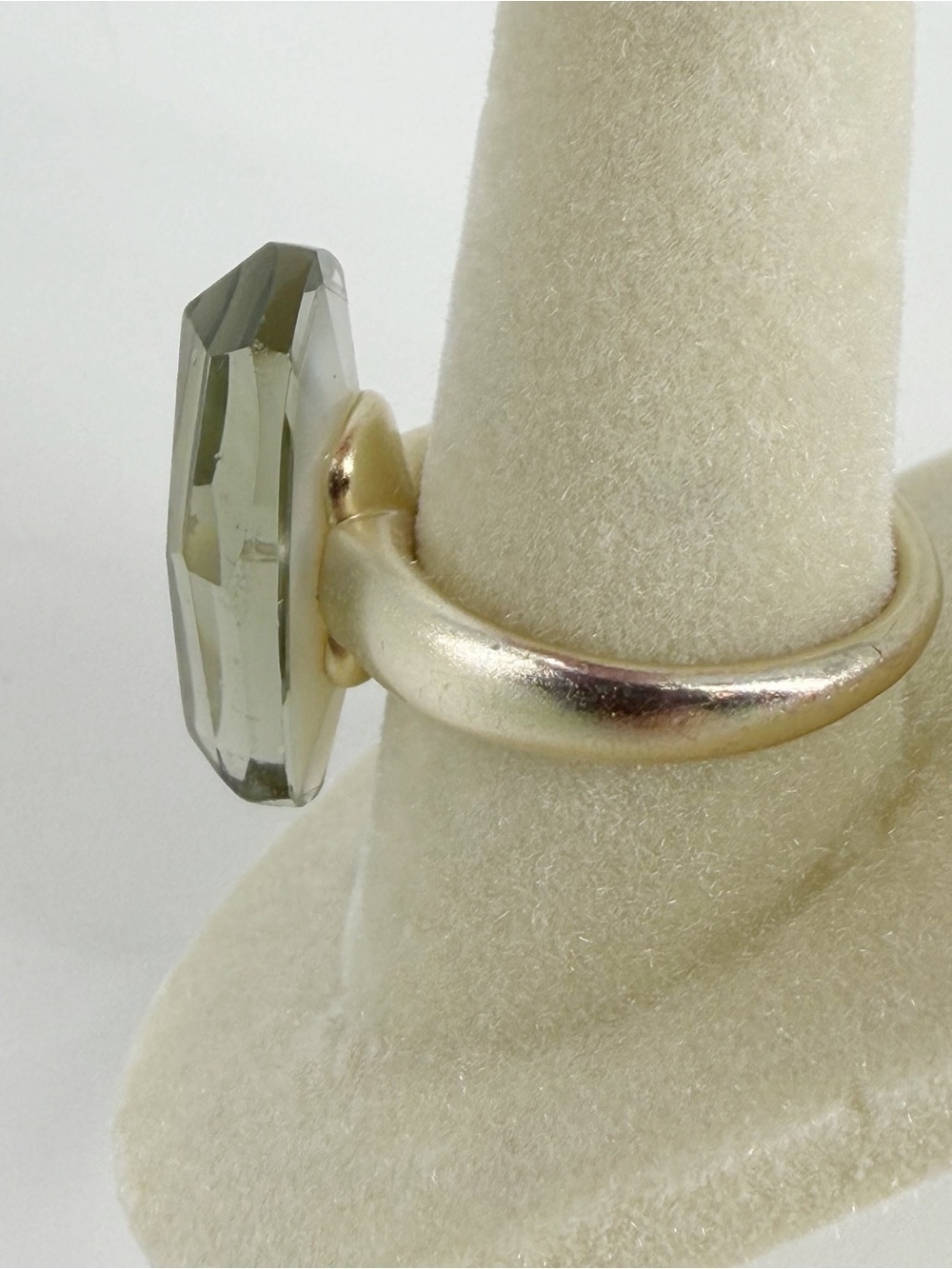 Kendra Scott Dani Cocktail Ring Gray Silver Size 6.5-7 - Picture 4 of 6
